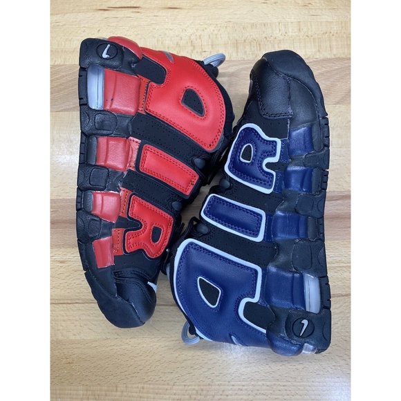 Nike Air More Uptempo '96 GS Retro Shoes Black Red Youth Size 5Y / Women’s 6.5 - Picture 11 of 12